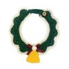 Green Christmas Dog Collar