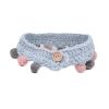 Blue Handmade Knitted Collar