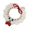 White Dog Handmade Knitted Collar