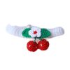 Red & Cherry Handmade Dog Collar