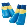 4 Pcs Dog Knitted Socks Waterproof, Blue 4#
