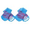 4 Pcs Blue Tiger Stripes Puppy Socks
