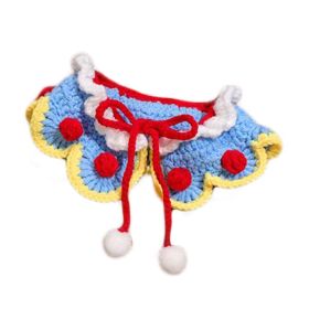 Blue Christmas Dog Lace Collar