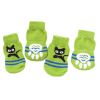 4 Pcs Green Dog Socks