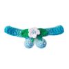 Blue & Cherry Dog Collar Handmade