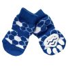 4 Pcs Dog Socks, Blue Football