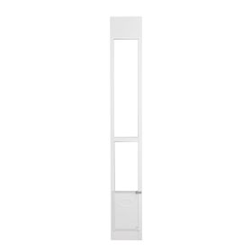 Dog Door for Sliding Glass Door, 75 7/8"-80 11/16" Adjustable