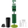 Dog Waste Station with Hand Wash Bottle, Commercial Dog Poop Station, 11.5 Gallons Pet Waste Bin with 50 Can Liners, Bag Dispenser & 600 Waste Bags