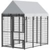 Large Dog Kennel Outdoor with Roof, 6' x 4' x 6'