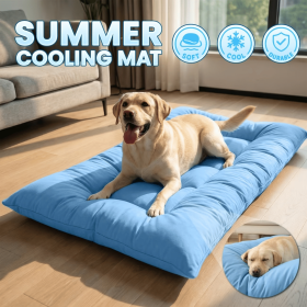 Extra-Large Summer Cooling Mat Dog Sofa Bed | Ultra-Soft, 8 Compartments, Extra-Large Plush Dog Sofa Bed | Super Soft