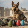USA-K9 Grenade Shaped Dog Chew Toy & Treat Dispenser