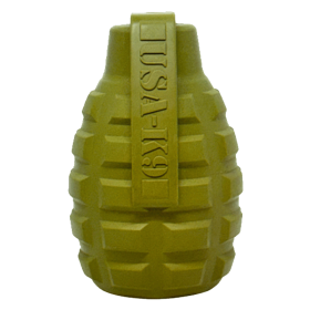 USA-K9 Grenade Shaped Dog Chew Toy & Treat Dispenser