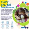4" Glow-in-the-Dark Dog Ball - Treat Dispenser & Water Toy | USA Made