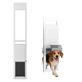 Dog Door for Sliding Glass Door with Adjustable Height