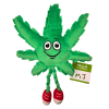 Cute Stuffed Parody Marijuana Leaf Dog Toy