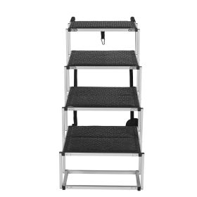 Dog Stair for Car; Wide 4-Step