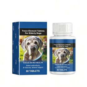 Trace Element Tablets For Senior Dogs Multimineral Supplement For Elderly Canines, Supports Bone Health, Skin Coat & Digestion