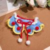 Blue Christmas Dog Lace Collar