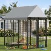 Large Dog Kennel Outdoor with Roof, 6' x 4' x 6'