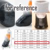 4 Pcs Dog Knitted Socks Waterproof, Orange 4#