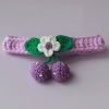 Purple Handmade Dog Collar