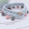 Blue Handmade Knitted Collar