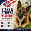 USA-K9 Stars and Stripes Wishbone Nylon Dog Chew Toy for Aggressive Chewers