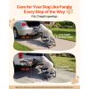 4 Extra Wide Dog Stairs for Car, SUV, Truck