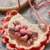 Pink Flower Handmade Dog Collar