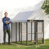 Large Dog Kennel Outdoor with Roof, 6' x 4' x 6'