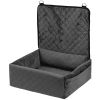 Dog Car Seat, Dog Booster Seat for Car with A Storage Pocket, Clip-On Safety Leash, Sponge and PP Cotton Filling