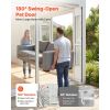 Dog Door for Sliding Glass Door, 75 7/8" to 80 11/16" Adjustable Height
