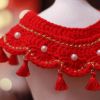 Red Handmade Dog Collar