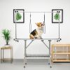 Foldable Dog Grooming Table with Height Adjustable Arms