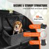 Dog Car Seat, Dog Booster Seat for Car with A Storage Pocket, Clip-On Safety Leash, Sponge and PP Cotton Filling
