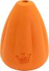 Chew King by Mammoth Premium Treat Dog Toy, Extremely Durable Natural Rubber Toy, Bacon Flavored Dog Treater, Orange MediuM