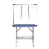 VEVOR Pet Grooming Table Two Arms with Clamp, 36''x24'' Dog Grooming Station, Foldable Pets Grooming Stand for Medium and Small Dogs, Free No Sit Haun