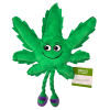 My Name is Mary Jane, Cute Stuffed Parody Marijuana Leaf Dog Toy, Funny Squeaky Weed Toy, Cool Plush Novelty 420 Gift for Puppies & Small, Medium & La