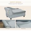 PawHut Luxury Dog Bed for Small Dogs, Hidden Storage, Soft Foam Couch, Modern Pet Furniture, Gray