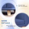 PawHut Dog Sofa Couch Bed with Washable Cushion for Large Dogs, Cats, Blue