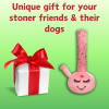 My Name is Harmony Bong, Funny Squeaky Weed Dog Toy, Cute Stuffed Parody Pot Bong, Cool Plush 420 Novelty Gift for Pets, Sized for Puppies & Small, Me