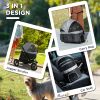 PawHut 3 in 1 Pet Jogging Stroller for Small Dogs and Cats with Detachable Carrier, Storage Basket, Gray