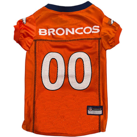 Denver Broncos Pet Striped Jersey (size: MD)