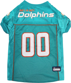 Miami Dolphins Pet Striped Jersey (size: LG)