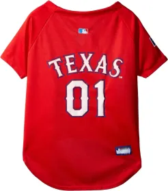Texas Rangers Pet Jersey (size: LG)