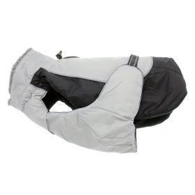 Alpine All-Weather Dog Coat - Black and Gray (size: X-Small)