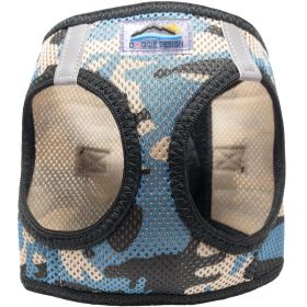 American River Choke Free Dog Harness Camouflage Collection - Blue Camo (size: XX-Small)