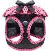 American River Choke Free Dog Harness Polka Dot Collection - Hot Pink and Black Polka Dot