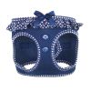 American River Choke Free Dog Harness Polka Dot Collection - Navy Polka Dot