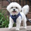 American River Choke Free Dog Harness Polka Dot Collection - Navy